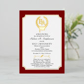 BS - Bachelor of Arts Degree Uni-Abschluss Folieneinladung (Stehend vorne)