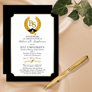 BS - Bachelor of Science Abschluss Hochschulabschl Magneteinladung