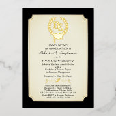 BS - Bachelor of Science Degree Uni-Abschluss Folieneinladung (Vorderseite)