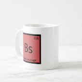 Bs - Blutwurst Chemische Chemie Periodische Tabell Kaffeetasse (Vorderseite Links)