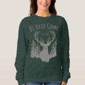 BS Deer Camp - Holz - Crew Sweatshirt (Vorderseite)