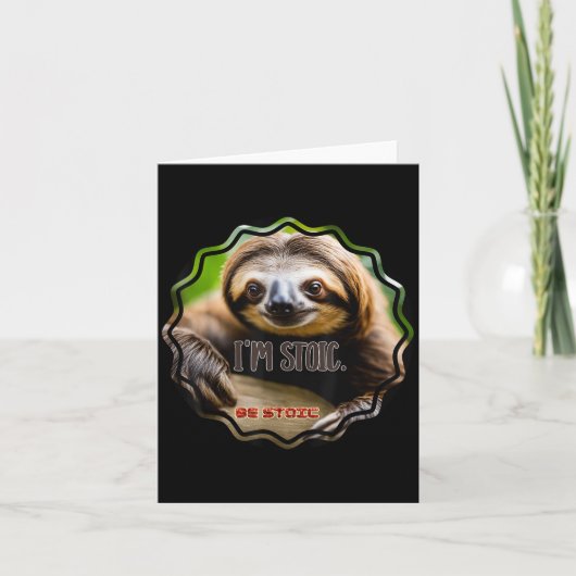 Bs Im Stoic Sloth Karte (Vorderseite)