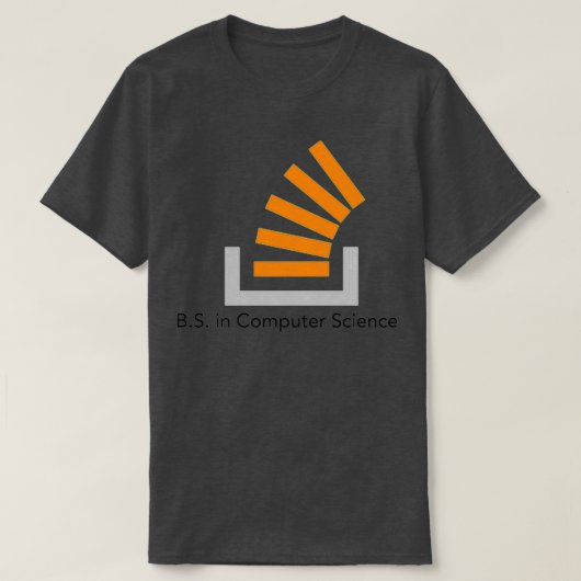 BS in Stack Overflow T-Shirt (Design vorne)
