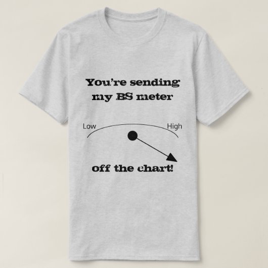 BS Meter Light Color Novelty Shirt (Design vorne)