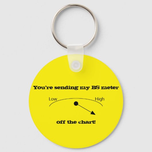 BS Meter Novelty Schlüsselanhänger (Vorderseite)