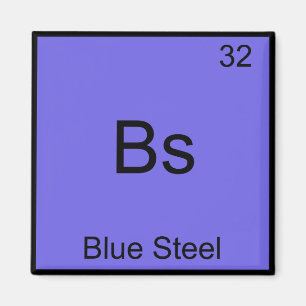 Bs - Symbol-T-Shirt für Blauer Stahl — Funny Chemi Magnet