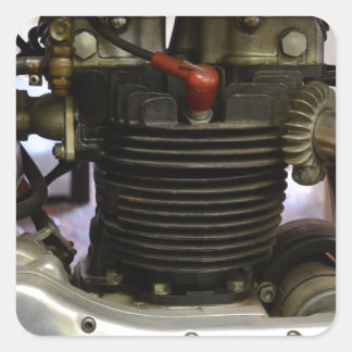 BSA A7 Motor Quadratischer Aufkleber
