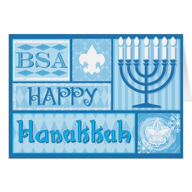 BSA/Happy Hanakkah Karten (Vorderseite (Horizontal))