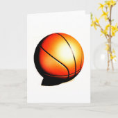 Bsketball Karte (Gelbe Blume)
