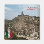BSL016 MATERA - The Sassi of Matera - Kühlschrank Magnet (Vorne)