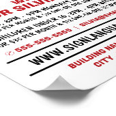 BSL, Okay Gesture, Sprachkurswerbung Poster (Ecke)