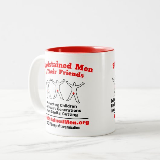 BSM Red Zweifarbige Tasse (Vorderseite Links)