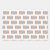 BSN Bachelor of Science in Nursing Abschluss Geschenkpapier Set (Vorderseite 3)