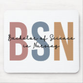 BSN Bachelor of Science in Nursing Abschluss Mousepad (Vorne)
