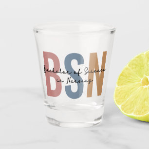 BSN Bachelor of Science in Nursing Abschluss Schnapsglas