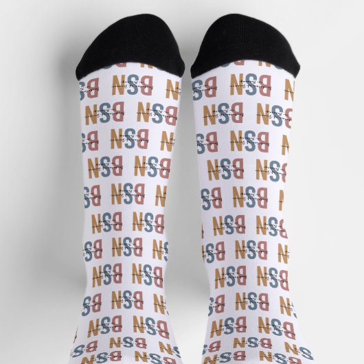 BSN Bachelor of Science in Nursing Abschluss Socken (Oben)