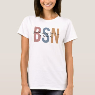 BSN Bachelor of Science in Nursing Abschluss T-Shirt