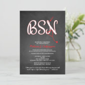 BSN Krankenschwester Abschluss Pinning Zeremonie N Einladung (Stehend Vorderseite)