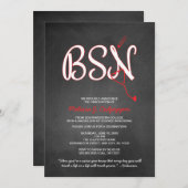 BSN Krankenschwester Abschluss Pinning Zeremonie N Einladung (Vorne/Hinten)