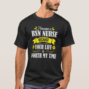 BSN-Krankenschwester Sonnenblume Zitat Abschluss M T-Shirt