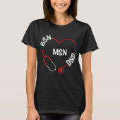BSN MSN DNP DNP Doktor Apprecision Nurse T-Shirt (Vorderseite)