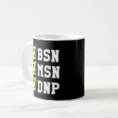 Bsn Msn Dnp Doctorate Degree Checklist Abschluss Kaffeetasse (Vorderseite Links)