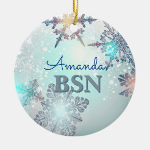 BSN Nurse Abschluss Keramik Ornament