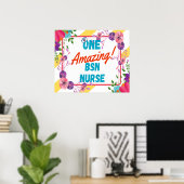 BSN Nurse Appreciation Geschenk Idee Poster (Heimbüro)