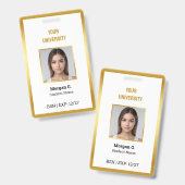 BSN Nurse Name des benutzerdefinierten Fotos Ausweis (Front & Back)