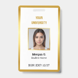 BSN Nurse Name des benutzerdefinierten Fotos Ausweis
