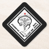 BSN - RN Graduate Abschluss Untersetzer (Vorderseite)