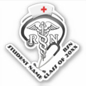 BSN - RN Graduate Aufkleber (Vorderseite)