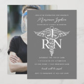 BSN RN Nurse Abschluss Ankündigung benutzerdefinie (Vorne/Hinten)