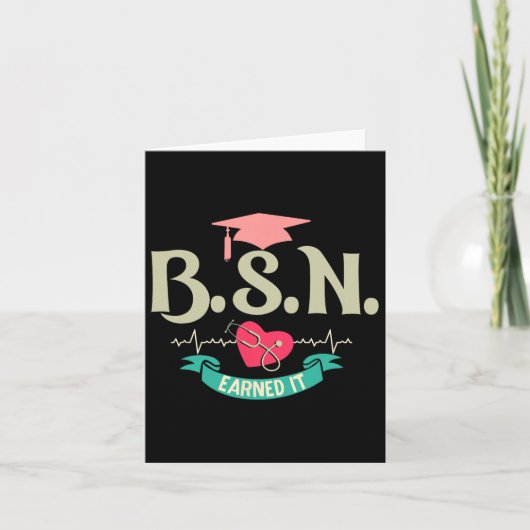 Bsn verdiente es als Krankenschwester Karte (Vorderseite)