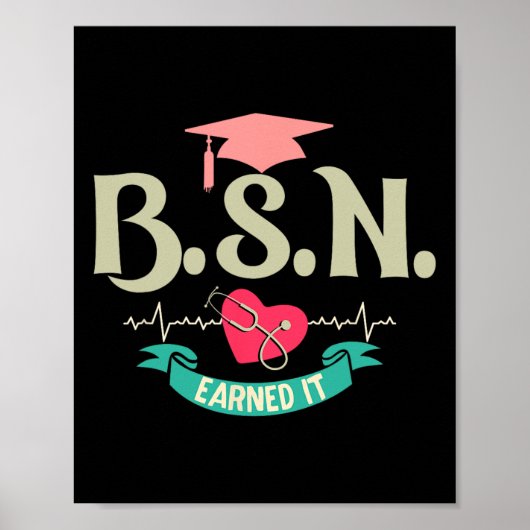 Bsn verdiente es als Krankenschwester Poster (Vorne)