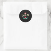 Bsn verdiente es als Krankenschwester Runder Aufkleber (Tasche)