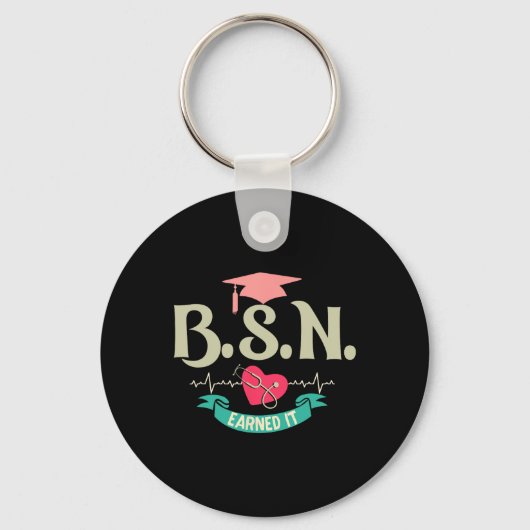 Bsn verdiente es als Krankenschwester Schlüsselanhänger (Vorderseite)