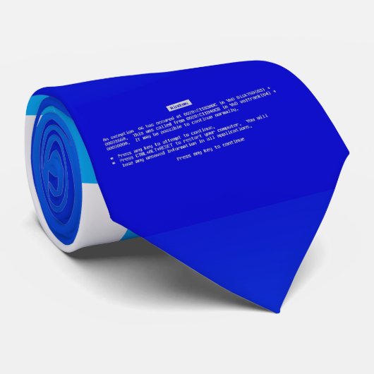 BSOD blauer Schirm der TodesKrawatte Krawatte (Gerollt)