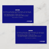 bsod Visitenkarte (Vorne/Hinten)
