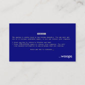 bsod Visitenkarte (Rückseite)