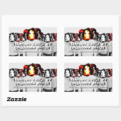 BSOFD in Einseitigkeit vereint Rechteckiger Aufkleber (Blatt)