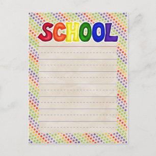 BSPDC KREAMSIKEL ORANG RAINBOW BLAUE YELLOW STRIPE POSTKARTE