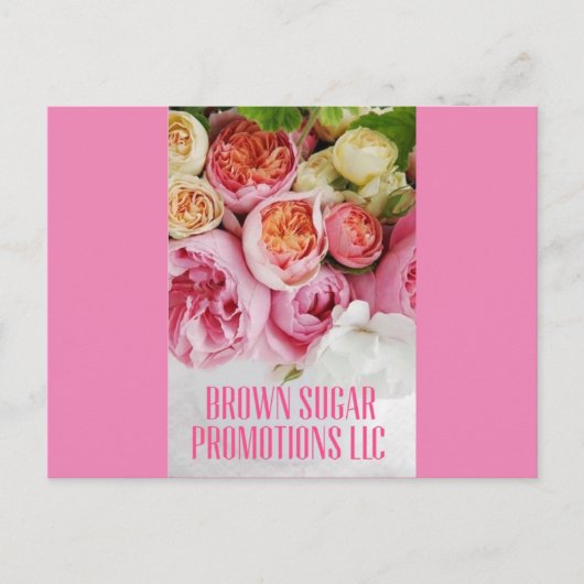 BSPllc Sweet Pink Postcard Postkarte (Vorderseite)