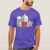 BT21 ALL CHARACTER ARMY T-Shirt (Vorderseite)