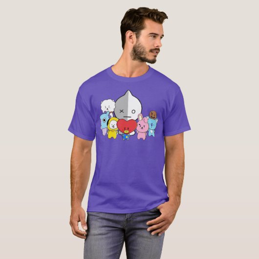 BT21 ALL CHARACTER ARMY T-Shirt (Vorne ganz)