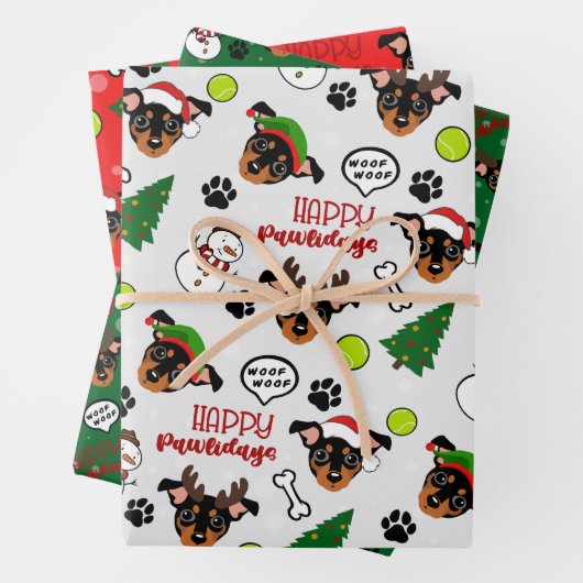 BT2MPS Min Button Weihnachtsgebäckpapier Geschenkpapier Set (Beispiel)