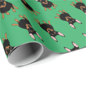BT2MPS Miniaturpinscher-Geschenkpapier Geschenkpapier (Rolleneckpunkt)