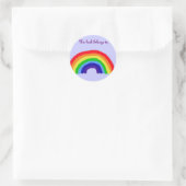 BT- Regenbogen "Dieses Buch gehört" Aufkleber (Tasche)