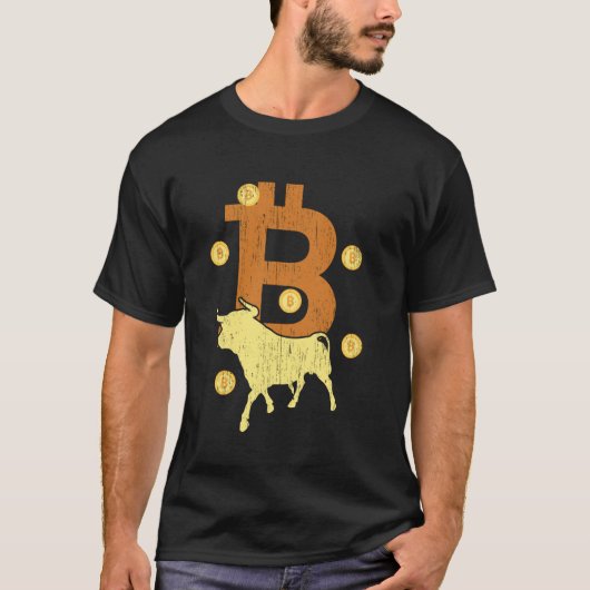 BTC Bitcoin-Hype Unterhaltsamer Krypto-Händler Min T-Shirt (Vorderseite)