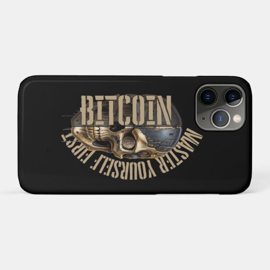 BTC motivation | Skull | Bitcoin crypto Case-Mate iPhone Hülle (Rückseite (Horizontal))